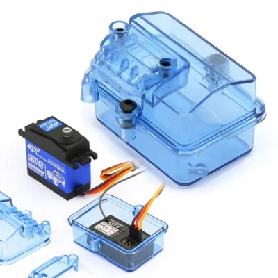 Caixa receptora à prova d'água para carro de controle remoto modelo navio RC Crawler SCX10 90046 TRX4 - Imagem 1 de 4