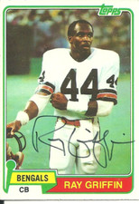 Ray Griffin The Ohio State Buckeyes/Cincinnati Bengals Personally Autograph Card