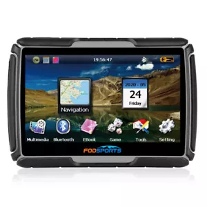 Motorrad Navi GPS Auto Navigationsgerät 4,3" Zoll Wasserdicht + EU Karte Schwarz - Bild 1 von 11
