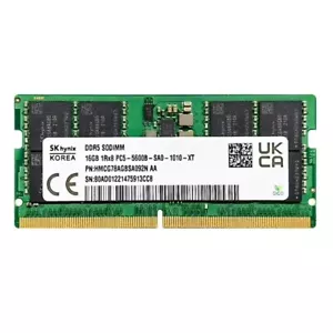 New SK Hynix 16GB DDR5 5600MHz PC5-44800 262-Pins 1RX8 Laptop SODIMM Memory Ram - Picture 1 of 4