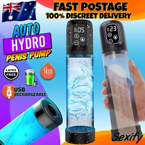 Water Penis Pump Vacuum Bath Enlargement Erection Extender Hydro Pump Sex Toy - Picture 1 of 24