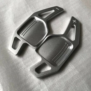 Silver Metal Paddle Extensions DSG- Skoda Octavia A5 MK2 1Z RS VRS RS 2010/11/12 - Picture 1 of 8