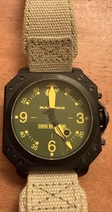 U.S. Marines Hornet Tactical Watch Swiss Movement Stainless Steel 200 Meters - Picture 1 of 17