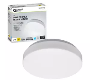 Commercial Electric 7 LED Flush Mount Ceiling Light Fixture 810 Lumens - Picture 1 of 5