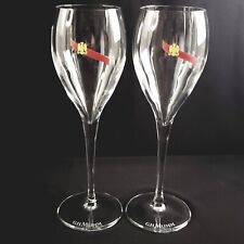  G.H. MUMM Brut Cordon Rouge Wine Glasses Champagne Flutes France 6oz.