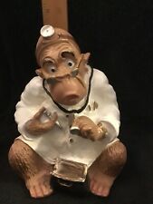 Vintage 1971 Universal Statuary V Kendrick Molded Plastic Doctor Monkey Dr Chimp