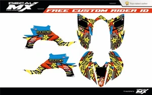 Fits YAMAHA YFZ450 yfz 2003 2004 2005 2006 2007 2008 graphic kit decals kit YFZ - Bild 1 von 2