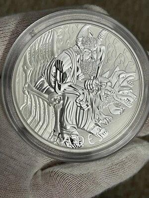 2021 Tuvalu Gods Of Olympus Hades 5 oz Silver Coin BU - Image 1 of 4