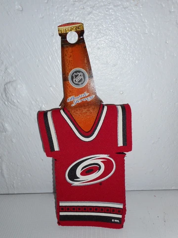 NHL Carolina Hurricanes Jersey Bottle Holder Cooler Koozie NEW Cover