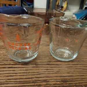 2 Anchor 1 Cup Glass Liquid Measuring Cup (Read Description) - Picture 1 of 8