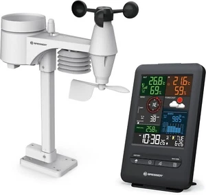 Bresser Wetterstation 5-in-1 Funk Farbdisplay Thermometer Hygrometer Luftdruck - Bild 1 von 7