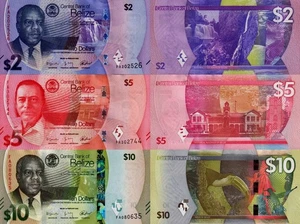BELIZE - Lotto 3 banconote 2/5/10 dollas 2025 FDS - UNC - Imagen 1 de 1