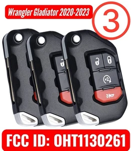 3 .New 2018 - 2023 Jeep Wrangler SMART Remote Flip Key 3B - OHT1130261 - Bild 1 von 6