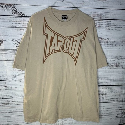 Vintage Y2K Tapout MMA Big Double Sided Graphic AOP T-Shirt Grunge Punk Size 3XL - Image 1 of 4