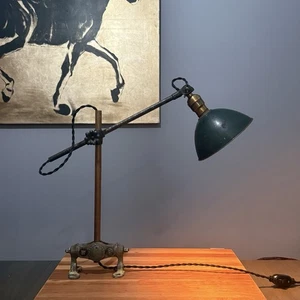 OC White Industrial Machinist Light Lamp • Articulating • Hubbell • New Wire - Picture 1 of 11
