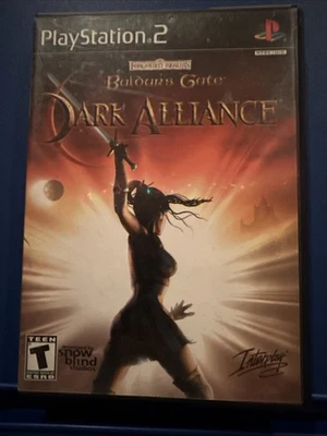 Baldur's Gate: Dark Alliance (Sony PS2, 2005) Black Label CIB Game! - Image 1 of 4
