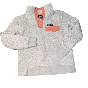 Patagonia Organic Cotton Quilt Snap-T Pullover Damen Gr. Small grau - Bild 1 von 5
