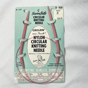 Vintage Susan Bates Circlon Circular Knitting Needle – Size 8, 29” – Nylon – NOS - Picture 1 of 2