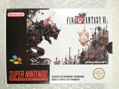 EUROPE (PAL) FINAL FANTASY VI (+MAP) (FAN MADE) SUPER NINTENDO (SNES) PAL NEW (GAME IN FRENCH