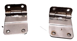 ✅ Juego de bisagras cromadas para puerta trasera Jeep CJ5 CJ7 1976-86 ***ENVÍO GRATUITO*** - Imagen 1 de 6