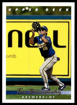 1993 Upper Deck Tom Brunansky Milwaukee Brewers #806 - Image 1 of 2