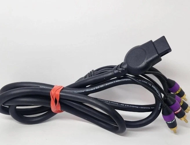 Cable AV Monster GameLink GLS-250 S-Video 6 pies para sistemas de juegos SNES N64 GameCube Foto 1 de 1