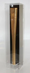 Olympic Torch 2012 Display Case With Black Back Panel - Also White Back Option - Picture 1 of 4