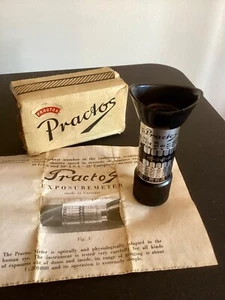PRACTOS Light Exposure Meter in Original Box with Instructions Made in Germany - Picture 1 of 6