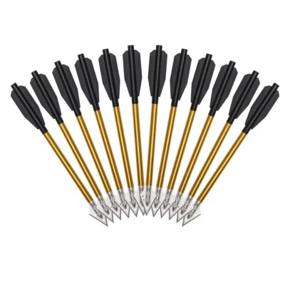 6.5 inch Pistol Crossbow Bolts Aluminium Arrows Broadhead Hunting Mini Archery - Image 1 of 4