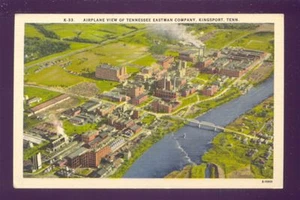 Flugzeug Ansicht TENNESSEE EASTMAN COMPANY Kingsport Tennessee Vintage Postkarte - Bild 1 von 1