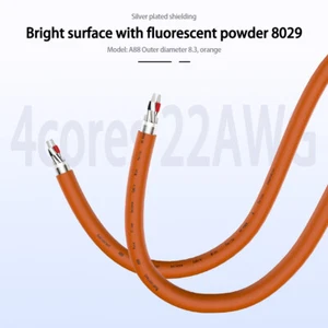 1meter A88 4N 4Core Pure Silver Stranded Wire HiFi Audio XLR RCA Bulk Cable DIY - Picture 1 of 8