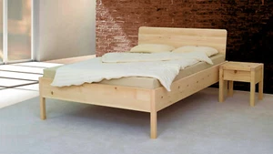 Zirbenbett Alice, 140x200 cm, Metallfrei, Zirbe, Seniorenbett, Bio, Komforthöhe - Bild 1 von 7