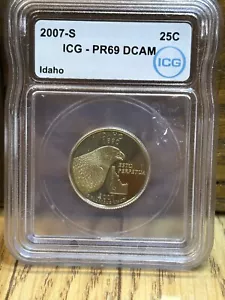 2007 S Idaho ICG PR69 DCAM 25c - Picture 1 of 2