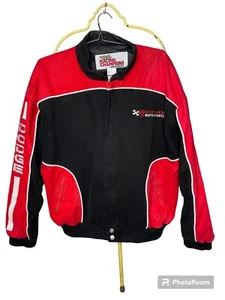 Vintage NASCAR Dodge Motorsports Black Red White Jacket XXL Embroidered - Picture 1 of 10