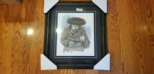 Hand Signed Lithograph Called The Kiddush Isaac Stern Framed and Bordered - Picture 1 of 4
