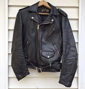 Vintage Schott PERFECTO One Star 1950-60’s Leather Jacket 36 Steerhide 613 Moto - Picture 1 of 23