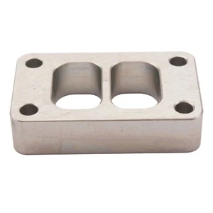 Baustahl T3 Abstandhalter geteilt Einlass Turbo Flansch großer Rahmen gebohrt Garrett HX35 - Bild 1 von 11