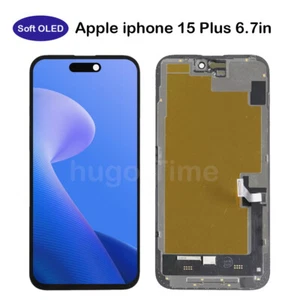 Soft OLED For Apple iPhone 15 Plus 6.7in LCD Display Screen Replacement Black - Picture 1 of 8