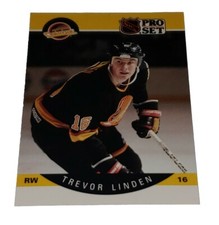 1990-91 NHL Pro Set Trevor Linden Vancouver Canucks #299 Hockey Trading Card 
