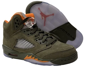Air Jordan 5 Retro GS ‘Olive’ 440888-308 Green/Orange (Youth 4y) No Box - Picture 1 of 9