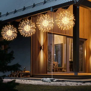 Outdoor Christmas Firework Lights 480 LED Starburst String Light with Remote - Picture 1 of 16