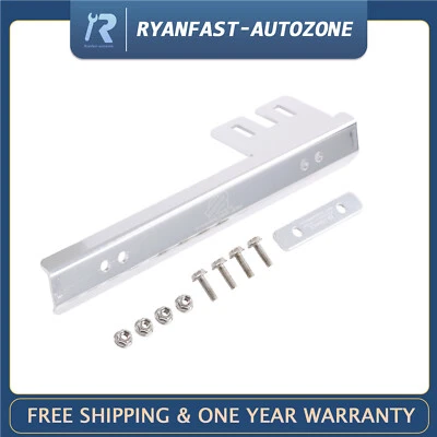 Front Bumper License Plate Relocator Frame Bracket Holder Silver for Universal - Image 1 of 4