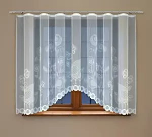 Cortina de red Jacquard niños/niños natural (160 x 300 cm) - hecha de hilos Repreve - Imagen 1 de 4