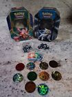 Lot of POKEMON Coins, 2 Tins, Tokens & 2 Set Of DICE