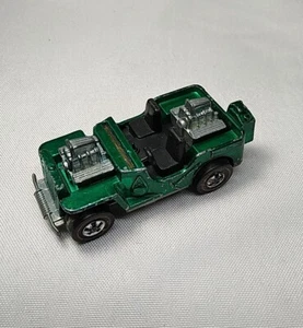 Vtg 70s 1970 Redline Hotwheels GRASSHOPPER DARK GREEN Rare Htf All Original - Picture 1 of 6