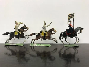 figurines d'étain - groupe de 3 cavaliers - Imagen 1 de 1
