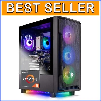 Ultimate Skytech Shadow Gaming PC - 3.6GHz Ryzen 5, 16GB RAM, 500GB SSD & More - Image 1 of 4