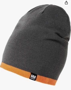Helly Hansen Unisex Kensington Tejido Cálido Gorro Invierno Sombrero Gris Oscuro Naranja. - Imagen 1 de 7