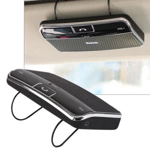 Auto Wireless Handsfree Speaker Phone MP3 Kit Sun Visor Clip Drive Car - Zdjęcie 1 z 10