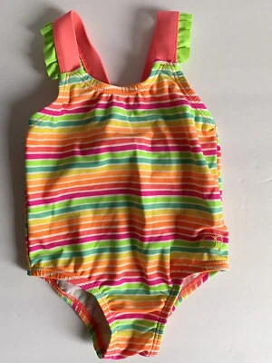 Baby Girl Sz12M Adorable OP swimwear Bright Multi Color Excellent Condition!! - Image 1 of 4